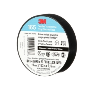CINTA AISLANTE TEMFLEX 165 VINILO 3/4&QUOT;X 18MTS NEGRO