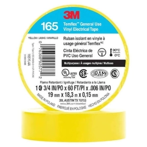 CINTA AISLANTE TEMFLEX 165 VINILO 3/4"X 18MTS AMARILLO