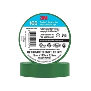 CINTA AISLANTE TEMFLEX 165 VINILO 3/4&QUOT;X 18MTS VERDE