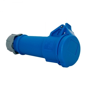 TOMACORRIENTE AÉREO 16A 2P+T 250V AZUL 6H IP44